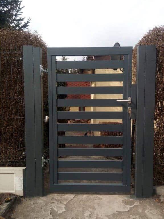 furtka aluminiowa Śląsk – spawanie i montaż QubeFence
