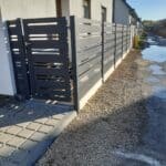 ogrodzenie aluminiowe z furtką śląsk - realizacja qubefence
